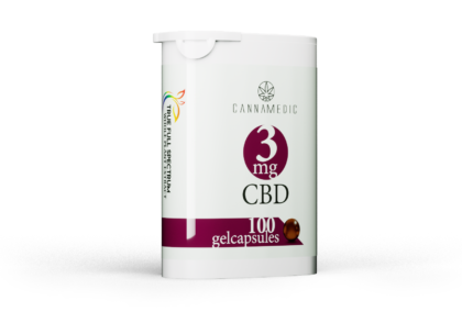 CBD Capsules 3 mg <br/>  300mg total